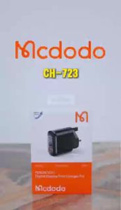 [New] MCDODO 20W PD+QC Digital Display Charger Set (UK Plug) CH723 Fast Charging Dual Output Wall Adapter Type C to L