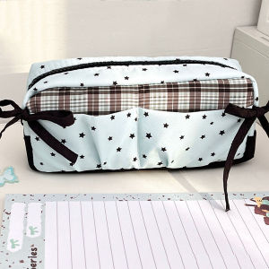 Korean Style Pencil Case INS Student Pencil Bag Large Capacity Stationery Storage Pouch Makeup Bag Girl Gift
