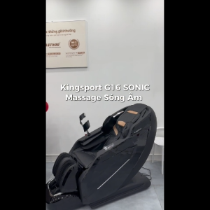 Miễn phí lắp đặt | Ghế Massage Kingsport Deluxe G16 Sonic Công Nghệ Sóng Âm Kingsonic 37 Chương Trình Massage Cao Cấp