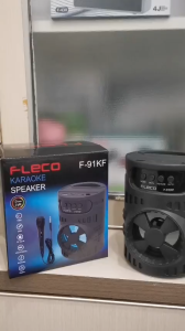 Speaker Bluetooth Wireless Full Bass Fleco F-91KF AB Radio USB TF Card - Speaker Karaoke Extra Bass Gratis Mic Batterai Litihium 8650