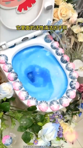 🌺 ก้อนดับกลิ่น 10 ชิ้น 🌺 กลิ่นกุหลาบสองสี บล็อคสีชมพู ก้อนฟ้า ก้อนดับกลิ่น ก้อนดับกลิ่นชักโครก ที่ดับกลิ่นชักโครก สำหรับถังชักโครก ThaiJOY