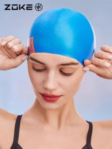 Mũ Bơi Silicon Zoke Chống Thấm Nước Bảo Vệ Tóc Và Tai Không Bó Sát Chuyên Nghiệp Cho Tập Luyện Bơi Lội Dành Cho Nữ Dài Tóc
