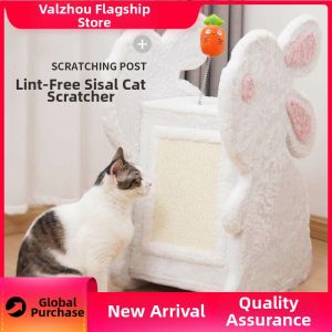 QUEZHOU | All-Season Durable Non-Shedding Vertical Scratch Board and Hideaway Rabbit Cage Cat Den
