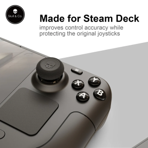 Skull & Co. Skin CQC and FPS Thumb Grips Joystick Cap Analog Stick Cover for Steam Deck/OLED and ROG Ally Ally X