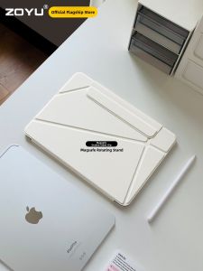 Zoyu | Dual-side Magnetic Rotating Protective Case for iPad 11 10 mini Air 8 pro