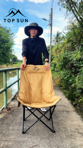 Modern เก้าอี้แคมป์ปิ้ง เก้าอี้สนาม เก้าอี้พับได้พกพา แคมป์ปิ้ง ปิคนิค ท่ออลูมิเนียมหนา แถมถุงเก็บ รับน้ำหนัก 160KG