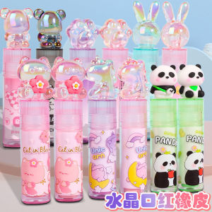 Xoay Son Môi Tẩy Sạch Hoạt Hình Cat爪unicorn Hoa Panda Thiết Kế Trường Nữ Sinh Văn Phòng Phẩm Dễ Thương Kỳ Lân Tẩy Dành Cho Học Sinh Sinh Viên