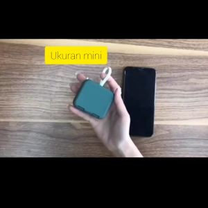 Powerbank Mini Fast Charging dengan kabel type-C/lightning Bentuk Handbag Powerbank Multifungsi Phone Holder
