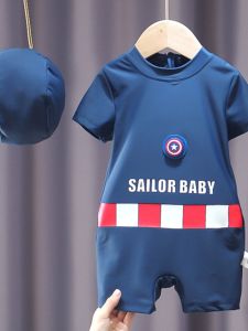 Boys Speed Dry One-Piece Swimsuit Childrens Summer Swimming Costume Quick Drying Baby Bathing Suit Lake City Zhejiang Province