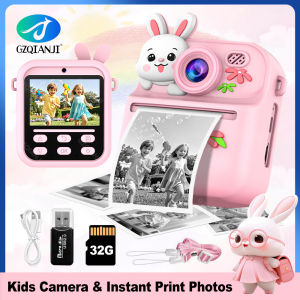 Mini 58mm Thermal Printer Kis Digital Camera HD1080P Instant Print Photos Video Recording Machine 32G SDCard for Children Gifts