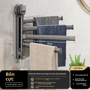 MOSHANG | Giá Treo Khăn Quần Nước Không Cần Khoan Đa Năng Gấp Được