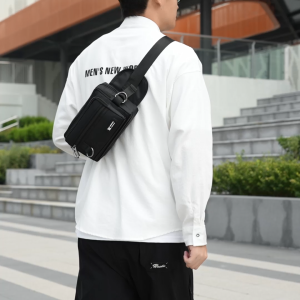 MENSPE "ผู้ชายถุงเอวกระเป๋ากันน้ำกระเป๋ากีฬาขนาดใหญ่ความจุกระเป๋าลำลอง ยูนิเซ็กส์สตรีทกระเป๋าส่งสารมัลติฟังก์ชั่กระเป๋าออกกำลังกายกระเป๋าเดินทางธุรกิจกระเป๋าสำหรับผู้หญิงผู้หญิง"