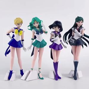 23cm Anime Sailor Moon Figure GLITTER&GLAMOURS Mercury Jupiter Venus Model PVC Collection Desktop Action Figure Toy Kid Gifts