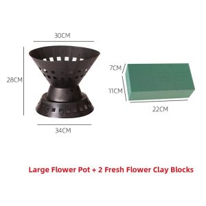 Korean Style Flower Mold Inner Bucket Plastic Bucket High Leg Cartoon Flower Bouquet Fresh Flower Wrapping Paper DIY Materials