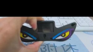 Solar LED Devil Eyes Windshield Warning Flashing Signal Indicator Car LED Ambient Lights with Suction Cup for SUV Auto Window