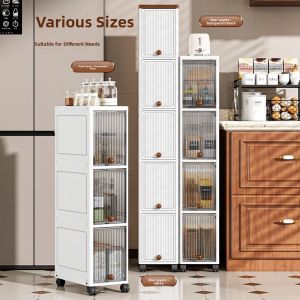 KAIPAQI | Slim Space Kitchen Bathroom Storage Shelf