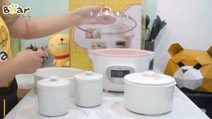 Nồi Nấu Chậm Bear 25L -16L nồi nấu cháo chậm bear nồi hầm đa năng nồi chưng yến bear nồi nấu đa năng bear hàng Chính Hãng Đa Năng Nấu Cháo Hầm Gà Chưng Yến Nồi Ninh Hầm Cực Nhừ Chế Độ Hẹn Giờ Cực Linh Hoạt