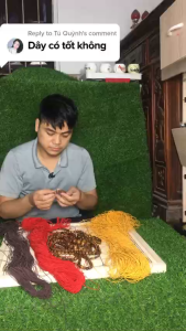 Dây Xỏ Chuỗi Hạt Vòng Tay Co Giãn 08mm – Màu Đỏ Nâu Vàng Chọn 1m / 2m / 5m