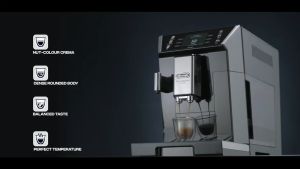 Máy Pha Cà Phê Tự Động Delonghi Primadonna ECAM 550.65 SB Delonghi Coffee Maker Máy Pha Cafe Espresso Cappuccino Văn Phòng Bình Chứa 2L Công Suất 1450W Nhập Đức BH 12 Tháng