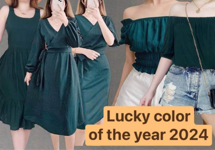 Lucky Color of the Year 2024 Emerald Green Outfits Lazada PH