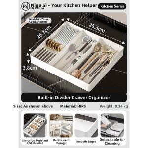 Extendable Dishware Organizer Drawer Dividers