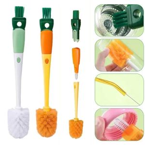 5-in-1 Baby Bottle Cup Cover Brush Straw Cleaning Tool Multifunctional Long-handled Kettle Bottle Cup Cover Cleaning Brush