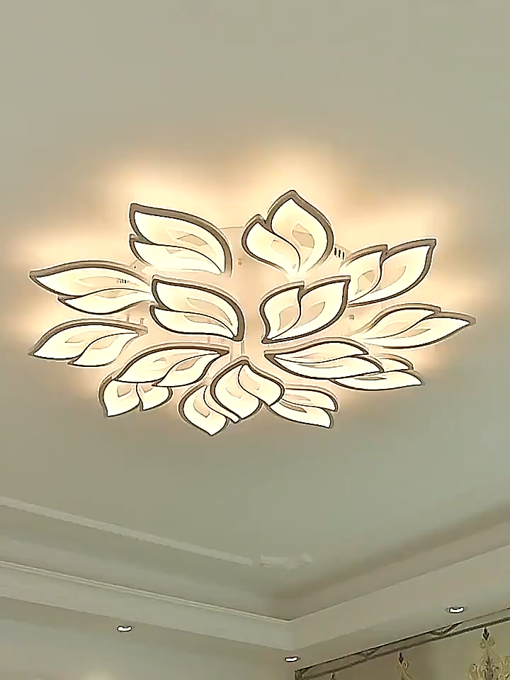 Exquisite Modern LED Tri color Chandelier Ceiling Light Bedroom Ceiling Lamp Center Light Room Lamp