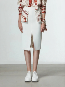 Autumn Printed Decorative Piece Skirt