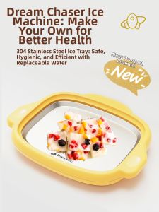 Mini Manual Frozen Yogurt and Ice Cream Maker for Kids Home Use