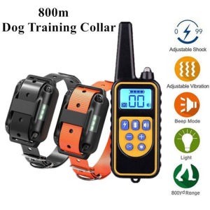 800m Electric Dog Training Collar: Waterproof Rechargeable Remote Control