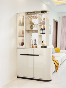 Cream Style Entryway Screen Cabinet Partition