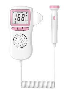 Medical 2.5Mhz cordless portable handheld home ultrasound baby heartbeat pregnancy doppler fetal monitor