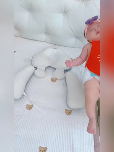 Anti Flat Head Baby Shaping Pillow With Bolster Comfort Sleeping Support Newborn U Shape Pillow