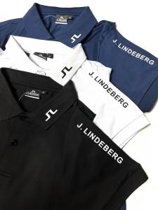 J.LINDEBERG Golf Polo Shirt For Men Stretchable Dri-fit Quick Dry Fabric Regular Fit