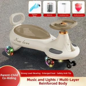 Bluetooth Swing Toddler Scooter 360 Degree Wheels Anti-Tip Design