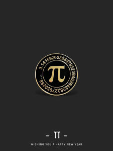 Creative round Math Metal Lapel Pin Womens Bag Decorations Pi Symbol Student Uniform Button Pins Fashionable Jewelry Accessory