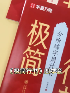 【Hot Sales】极简行书+极简楷书 成人字帖行书练字帖成年速成连笔练字初中生高中生入门基础教程控笔训练钢笔硬笔行楷字帖7000 Common Chinese Characters Copybook Chinese Pen Calligraphy Copybook Practice Hanzi Book