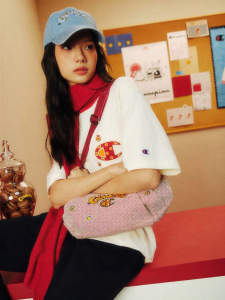 Champion | Couple Summer New Red Colorblock T-Shirt