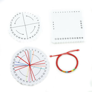 1 cái vòng dây cườm vuông đĩa đĩa đĩa bện thủ công tự làm vòng đeo tay bện Hội Đồng Quản trị Bọt xốp EVA braider dệt dụng cụ đan Phụ kiện làm đồ trang sức