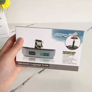 เครื่องชั่งดิจิตอลแบบแขวน เครื่องชั่งกระเป๋าพกพา 50KG เครื่องชั่งในครัวเรือน เครื่องชั่งแบบมือถือ ด้ามจับหนา เครื่องชั่งพกพา