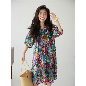 Aiza basic | Printed Trendy Summer Dress for Girls