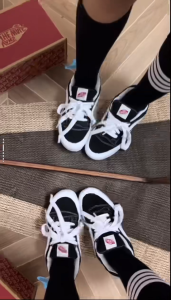 100% Original Vans Knu Skool Board Shoes Black and white sneakers High-top canvas shoes Breathable casual shoes Canvas shoes