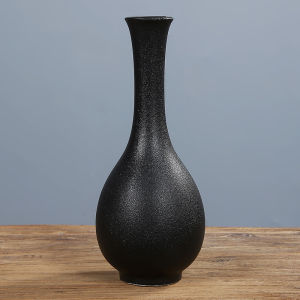 Retro Zen White Porcelain Vase Long Neck Thin Mouth Desktop Qing Dynasty Small Flower Pot Ceramic Ornament Chinese Style Home Decor