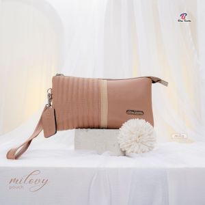 GFR - Milovy By Biru Tsabita pouch wanita model terbaru muat hp/meka up bahan anti air