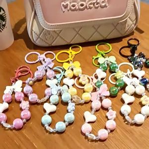 🔥 (FREE x1 Phone Strap) Flower Phone Lanyard Hand Strap Keychain-HFL08-新款花朵可爱珠链包包挂件手机挂绳挂链