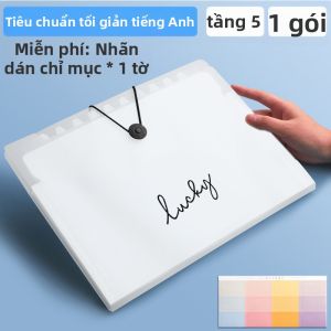 DISCO BEAR | Tổ Chức Tệp A4 Đa Lớp Trong Suốt