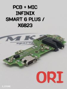 CONNECTOR CHARGER INFINIX SMART 6 PLUS X6823 ORI + MIC PAPAN KONEKTOR CAS PCB BOARD INFINIX SMART 6 PLUS X6823 ORI
