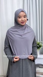 Albata Hijab l Daily Series - Hafiya Instan Jersey Bergo Khimar Dagu