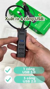 Bộ Chia Cổng USB 2.0 USB 3.0 Hoco HB25 Chính Hãng
