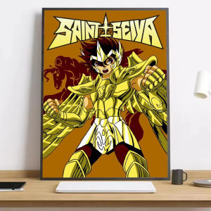 Bandai | S-Saint S-Seiya Classic Anime Oil Painting By Numbers Modern Wall Decor for Living Room Bedroom Perfect Gift No Frame